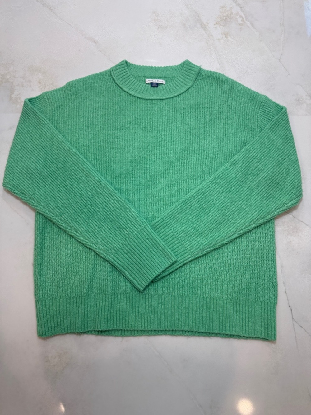 American Eagle Outfitters Women's Crewneck Sweater in Mint Green